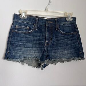 Abercrombie & Fitch Denim Cotton Shorts Frayed Size 25 EUC
